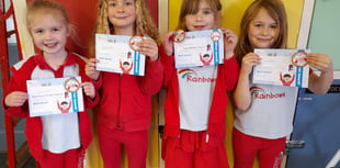 Silver Awards for four Crediton Rainbows
