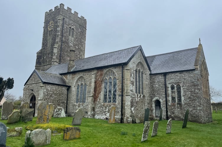 Funds raise at a coffee morning on April 29 will go towards a Coronation kneeler for Coldridge Parish Church.  AQ 3338