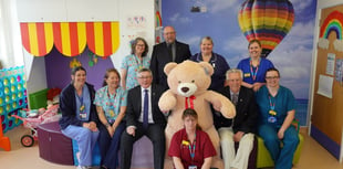 Devon Freemasons Teddies for Loving Care helps children
