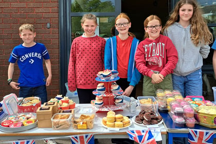 Coronation cake sale raised £233 at Landscore Primary School
