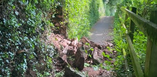 UPDATED: Partial wall collapse at Penton Lane in Crediton
