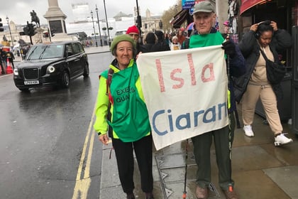 Crediton Quakers joined London Climate and Ecology protest 
