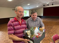 Tony thanked for 35 years' service to Sandford Parish Hall
