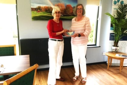 Joyce Gilg past Ladies Captains winner at Downes Crediton Golf Club
