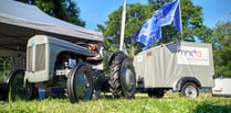 Little grey Fergie tractor heading to Crediton in aid of MND on June 14
