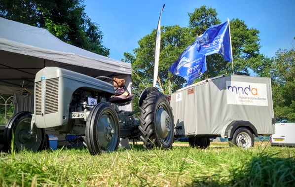 Little grey Fergie tractor heading to Crediton in aid of MND on June 14
