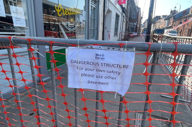 One of the notices now placed on railings at the scene.  AQ 0376