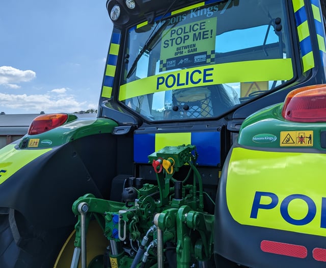 Children invited to name Devon and Cornwall Police tractor
