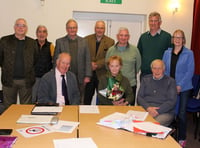 Crediton Hamlets Parish Council thanks Derek for 13 years’ service 
