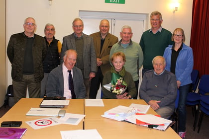 Crediton Hamlets Parish Council thanks Derek for 13 years’ service 
