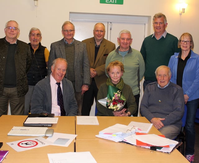 Crediton Hamlets Parish Council thanks Derek for 13 years’ service 
