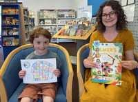 A colourful Elmer Day at Crediton Library