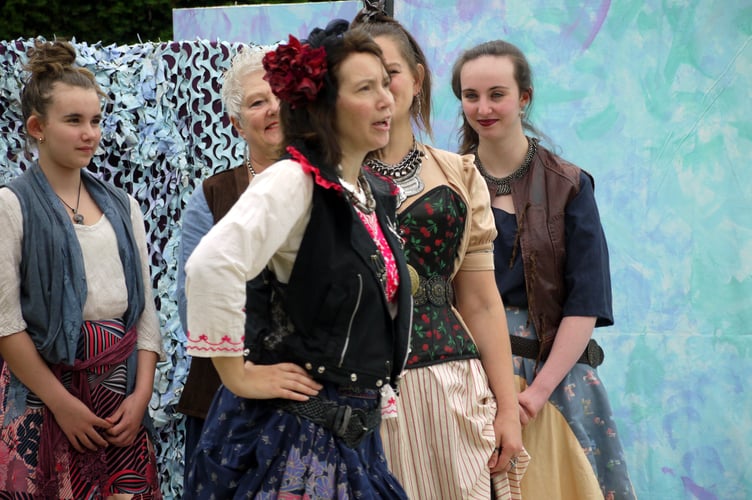 Thea Thurlow, Jenny Start, Christy Thurlow, Jess Laver and Nell Hodgson during rehearsals for ‘Much Ado About Nothing’.