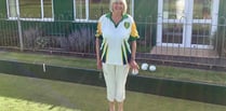 Crediton’s Anne is Unbadged Ladies Singles bowling champion 
