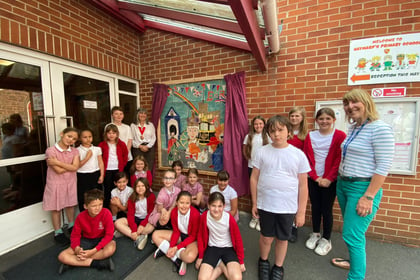 Mural unveiled at Hayward’s Primary School in Crediton