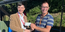 Crediton Freemasons donate £500 to Bow School swimming pool
