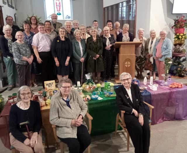 Harvest celebrated at Crediton Methodist Church
