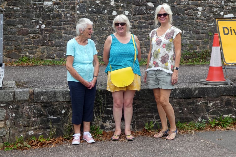 Brenda Fowler, Liz Knight and Joan Jenner, who started and finished the event.