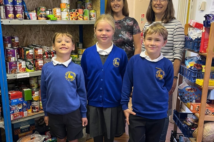 Inside the Food Bank.