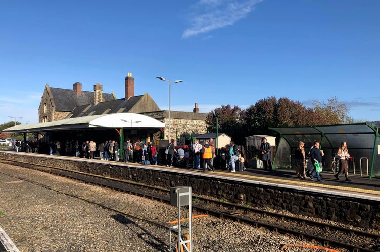 Barnstaple Railway Station Platform One.