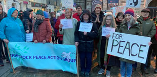 Gaza peace rally in Exeter