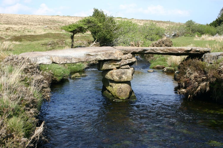 Dartmoor Clapper Bridge.
