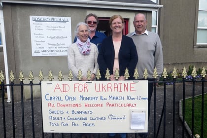 Donations welcome at Bow for Ukraine and Moldova
