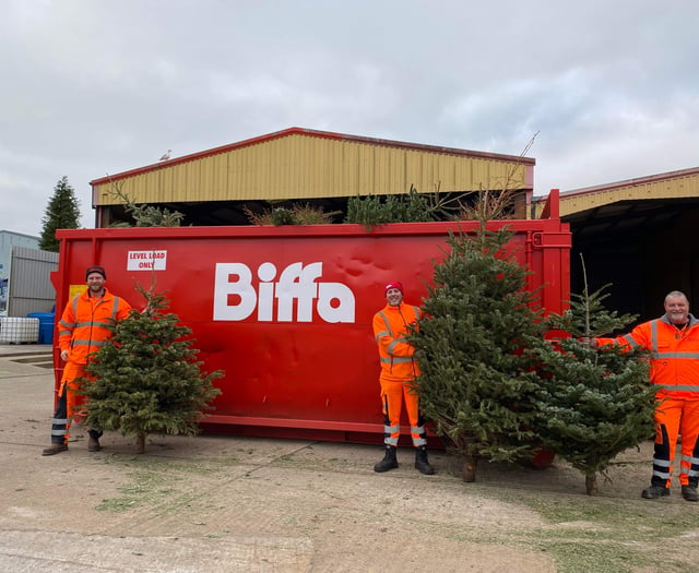 £15,202 raised by recycling Christmas trees for Children’s Hospice SW