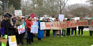 Protesters pushed for special educational needs improvements
