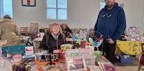 Table Top Sale raised £155 for Crediton Methodist Church
