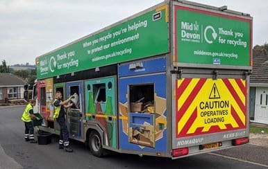 Mid Devon household waste falls - income from recycling behind target

