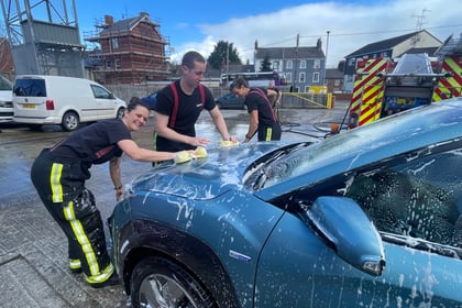 Get your car washed at Crediton Fire Station today
