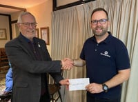 Crediton Boniface Rotary Club donates £3,500 to ShelterBox
