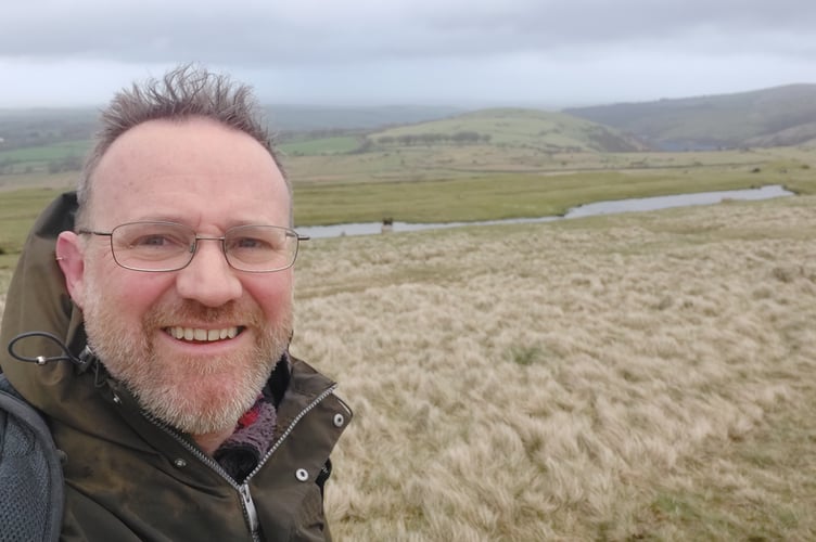 Ed Finch on Dartmoor.
