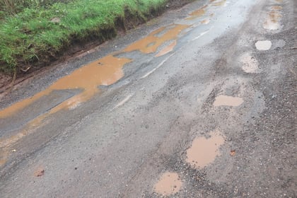 ‘Pothole alley’ between Crediton and Yeoford claims more victims

