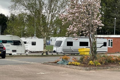Crediton leisure centre closes after travellers return
