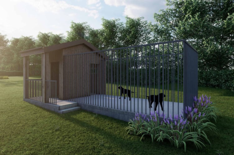 Artist's impression of remote kennel