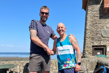 Crediton man raises £3,500 for charity that looked after dying mum 