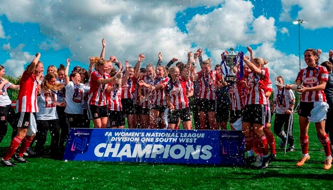 Champions: Exeter City Women.
