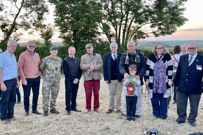 John Lee OBE, fourth from left, was special guest