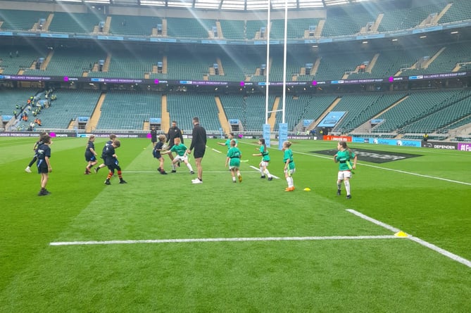 Playing on Twickenham pitch