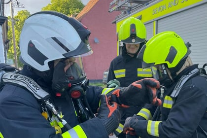 Successful training exercise for Crediton firefighters