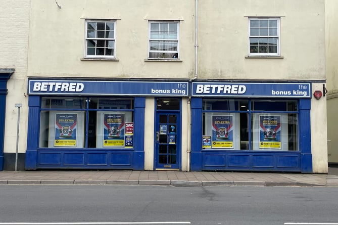 Betfred before it closed in Crediton.  AQ 3479
