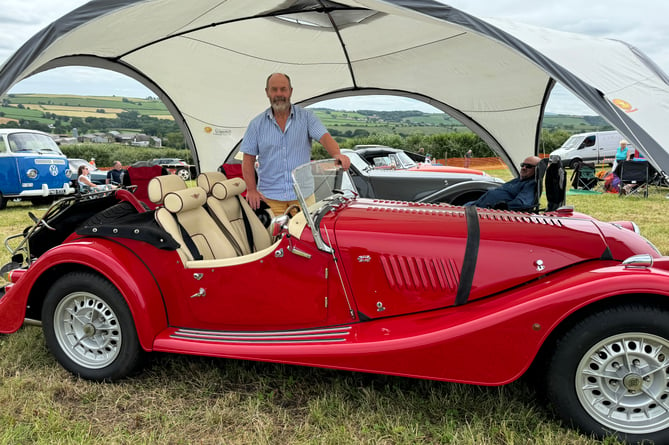 A lovely Morgan car was one of the exhibits on display.  AQ 6268
