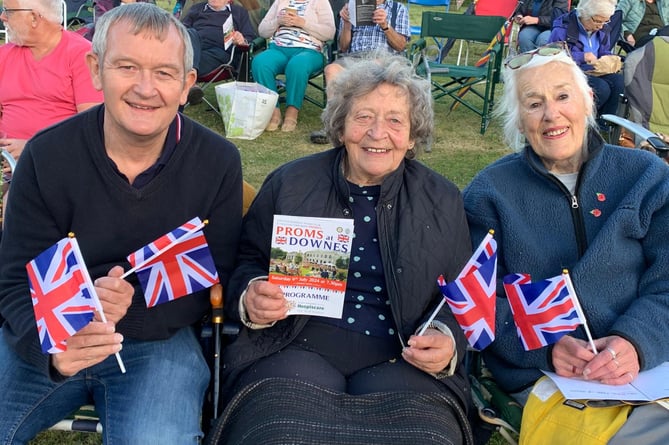 Enjoying the Proms at Downes. 