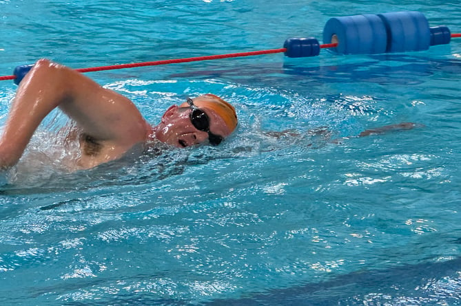 James during his swim.  AQ 6921