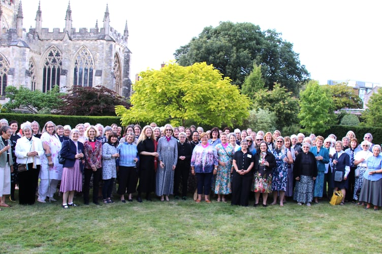 Those who gathered at the celebration in the Bishop’s Palace Garden on July 10.
