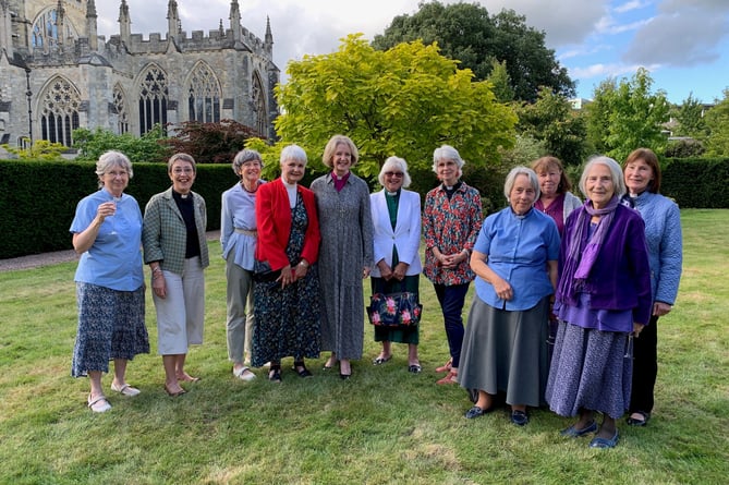 The class of 1994 at the reunion with Bishop Jackie, fifth left.
