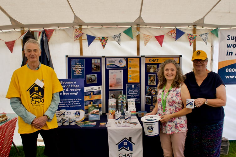 Churches Housing Action Team, which is active in Crediton, had a stand at the show