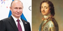 Talk comparing Putin and Peter the Great coming up in Crediton